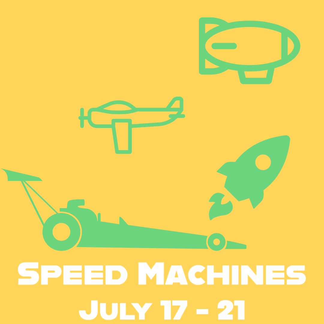 Drag racer, planes, blimps, and rockets for summer camp