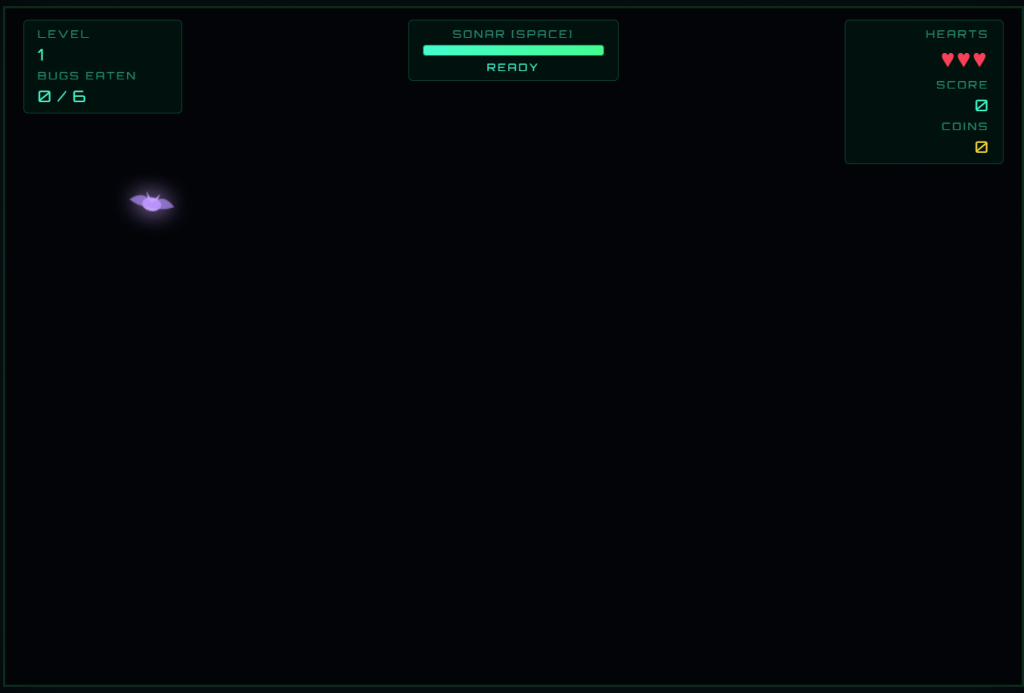 A bat uses its animal sense in a video game.